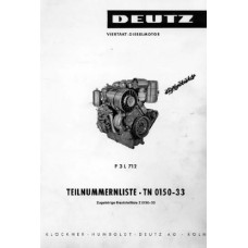 Deutz F3L712 Diesel Engine Parts Manual